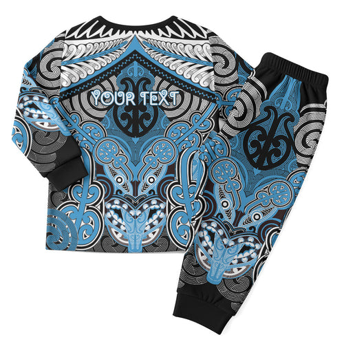 Aotearoa Iwi Ngati Kahungunu Personalised Christmas Pajama Set Maori Kowhaiwhai Pattern