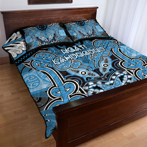 Aotearoa Iwi Ngati Kahungunu Quilt Bed Set Maori Kowhaiwhai Pattern