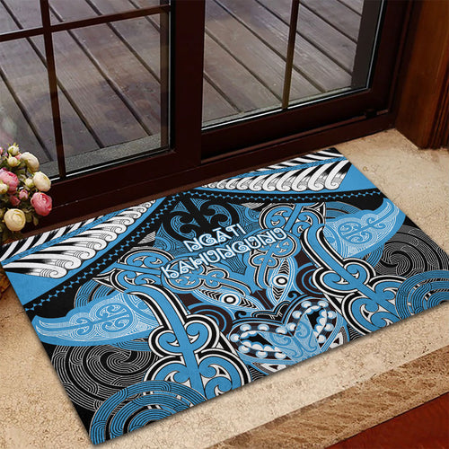 Aotearoa Iwi Ngati Kahungunu Rubber Doormat Maori Kowhaiwhai Pattern