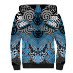 Aotearoa Iwi Ngati Kahungunu Personalised Sherpa Hoodie Maori Kowhaiwhai Pattern
