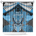 Aotearoa Iwi Ngati Kahungunu Shower Curtain Maori Kowhaiwhai Pattern