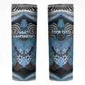 Aotearoa Iwi Ngati Kahungunu Personalised Skinny Tumbler Maori Kowhaiwhai Pattern