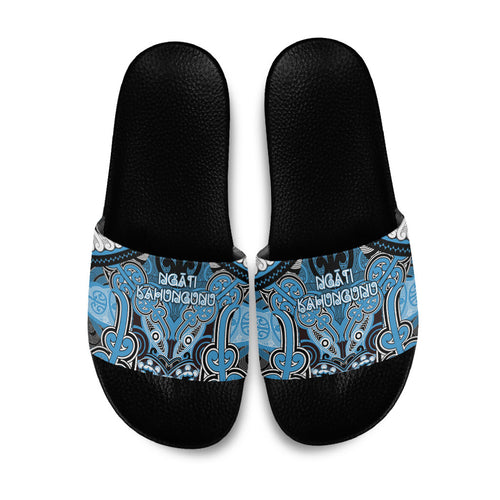 Aotearoa Iwi Ngati Kahungunu Slide Sandals Maori Kowhaiwhai Pattern