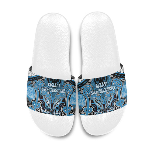 Aotearoa Iwi Ngati Kahungunu Slide Sandals Maori Kowhaiwhai Pattern