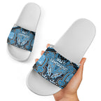 Aotearoa Iwi Ngati Kahungunu Slide Sandals Maori Kowhaiwhai Pattern
