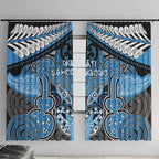 Aotearoa Iwi Ngati Kahungunu Window Curtain Maori Kowhaiwhai Pattern