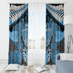 Aotearoa Iwi Ngati Kahungunu Window Curtain Maori Kowhaiwhai Pattern