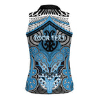 Aotearoa Iwi Ngati Kahungunu Personalised Women Sleeveless Polo Shirt Maori Kowhaiwhai Pattern