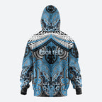 Aotearoa Iwi Ngati Kahungunu Personalised Zip Hoodie Maori Kowhaiwhai Pattern