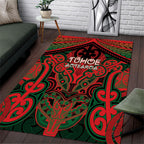 Aotearoa Iwi Tuhoe Area Rug Maori Kowhaiwhai Pattern