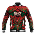Aotearoa Iwi Tuhoe Personalised Baseball Jacket Maori Kowhaiwhai Pattern