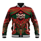 Aotearoa Iwi Tuhoe Personalised Baseball Jacket Maori Kowhaiwhai Pattern