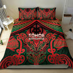 Aotearoa Iwi Tuhoe Bedding Set Maori Kowhaiwhai Pattern