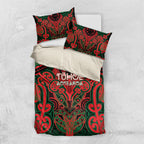 Aotearoa Iwi Tuhoe Bedding Set Maori Kowhaiwhai Pattern