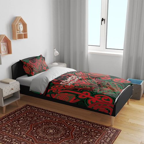 Aotearoa Iwi Tuhoe Bedding Set Maori Kowhaiwhai Pattern