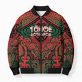 Aotearoa Iwi Tuhoe Personalised Bomber Puffer Jacket Maori Kowhaiwhai Pattern