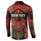 Aotearoa Iwi Tuhoe Personalised Button Sweatshirt Maori Kowhaiwhai Pattern