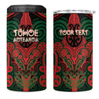 Aotearoa Iwi Tuhoe Personalised 4 in 1 Can Cooler Tumbler Maori Kowhaiwhai Pattern