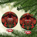 Aotearoa Iwi Tuhoe Personalised Ceramic Ornament Maori Kowhaiwhai Pattern