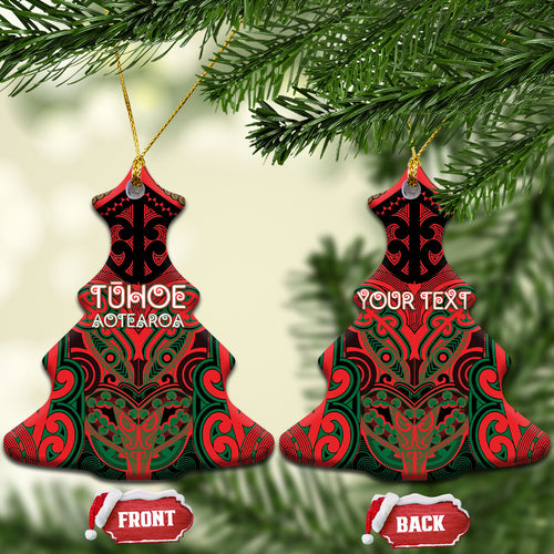 Aotearoa Iwi Tuhoe Personalised Ceramic Ornament Maori Kowhaiwhai Pattern
