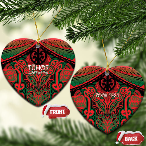 Aotearoa Iwi Tuhoe Personalised Ceramic Ornament Maori Kowhaiwhai Pattern