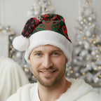 Aotearoa Iwi Tuhoe Personalised Christmas Santa Hat Maori Kowhaiwhai Pattern