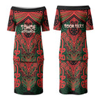 Aotearoa Iwi Tuhoe Personalised Couples Matching Puletasi and Hawaiian Shirt Maori Kowhaiwhai Pattern