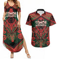 Aotearoa Iwi Tuhoe Personalised Couples Matching Summer Maxi Dress and Hawaiian Shirt Maori Kowhaiwhai Pattern
