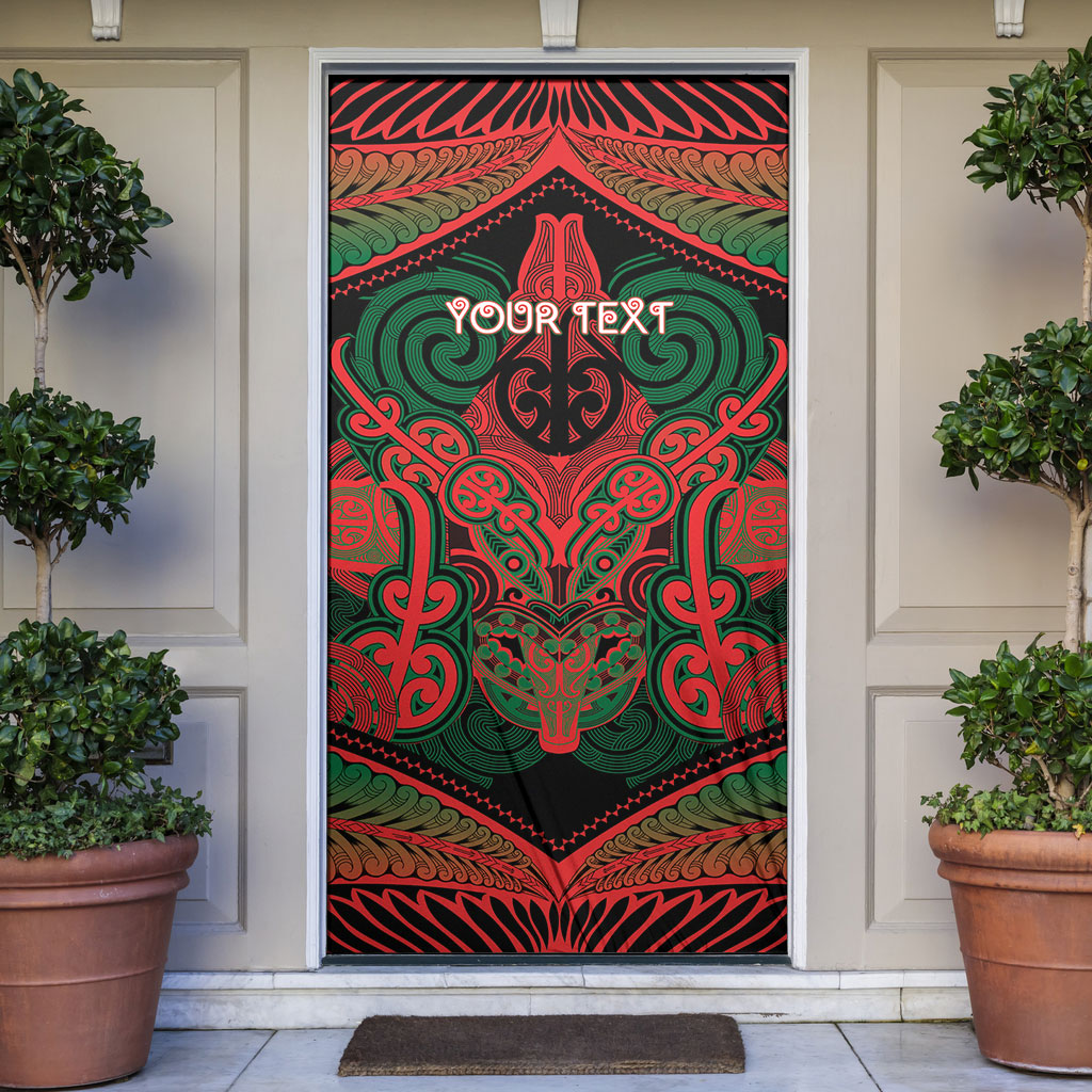 Aotearoa Iwi Tuhoe Personalised Door Cover Maori Kowhaiwhai Pattern