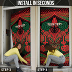 Aotearoa Iwi Tuhoe Personalised Door Cover Maori Kowhaiwhai Pattern