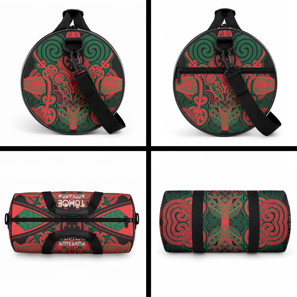 Aotearoa Iwi Tuhoe Duffle Bag Maori Kowhaiwhai Pattern