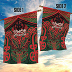 Aotearoa Iwi Tuhoe Garden Flag Maori Kowhaiwhai Pattern
