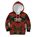 Aotearoa Iwi Tuhoe Personalised Kid Hoodie Maori Kowhaiwhai Pattern