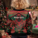 Aotearoa Iwi Tuhoe Personalised Kid Ugly Christmas Sweater Maori Kowhaiwhai Pattern