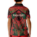 Aotearoa Iwi Tuhoe Personalised Kid Polo Shirt Maori Kowhaiwhai Pattern