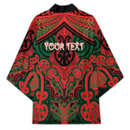 Aotearoa Iwi Tuhoe Personalised Kimono Maori Kowhaiwhai Pattern