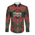 Aotearoa Iwi Tuhoe Personalised Long Sleeve Button Shirt Maori Kowhaiwhai Pattern