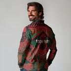 Aotearoa Iwi Tuhoe Personalised Long Sleeve Polo Shirt Maori Kowhaiwhai Pattern