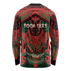 Aotearoa Iwi Tuhoe Personalised Long Sleeve Shirt Maori Kowhaiwhai Pattern