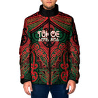 Aotearoa Iwi Tuhoe Personalised Padded Jacket Maori Kowhaiwhai Pattern