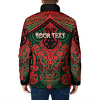 Aotearoa Iwi Tuhoe Personalised Padded Jacket Maori Kowhaiwhai Pattern