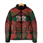 Aotearoa Iwi Tuhoe Personalised Padded Jacket Maori Kowhaiwhai Pattern