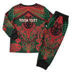 Aotearoa Iwi Tuhoe Personalised Christmas Pajama Set Maori Kowhaiwhai Pattern