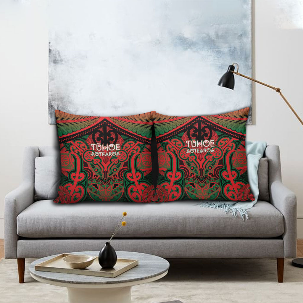 Aotearoa Iwi Tuhoe Pillow Cover Maori Kowhaiwhai Pattern