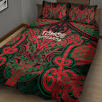Aotearoa Iwi Tuhoe Quilt Bed Set Maori Kowhaiwhai Pattern