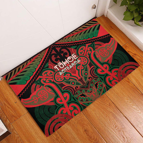 Aotearoa Iwi Tuhoe Rubber Doormat Maori Kowhaiwhai Pattern