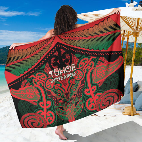 Aotearoa Iwi Tuhoe Sarong Maori Kowhaiwhai Pattern