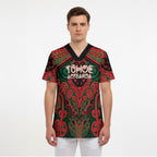 Aotearoa Iwi Tuhoe Personalised Scrub Top Maori Kowhaiwhai Pattern