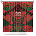 Aotearoa Iwi Tuhoe Shower Curtain Maori Kowhaiwhai Pattern
