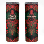 Aotearoa Iwi Tuhoe Personalised Skinny Tumbler Maori Kowhaiwhai Pattern